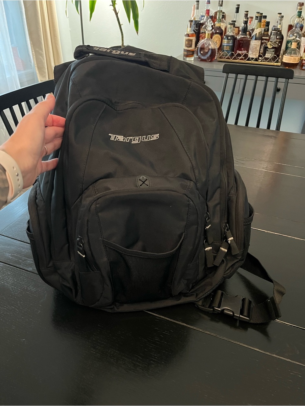 Targus Black Laptop Backpack with Multiple Pockets